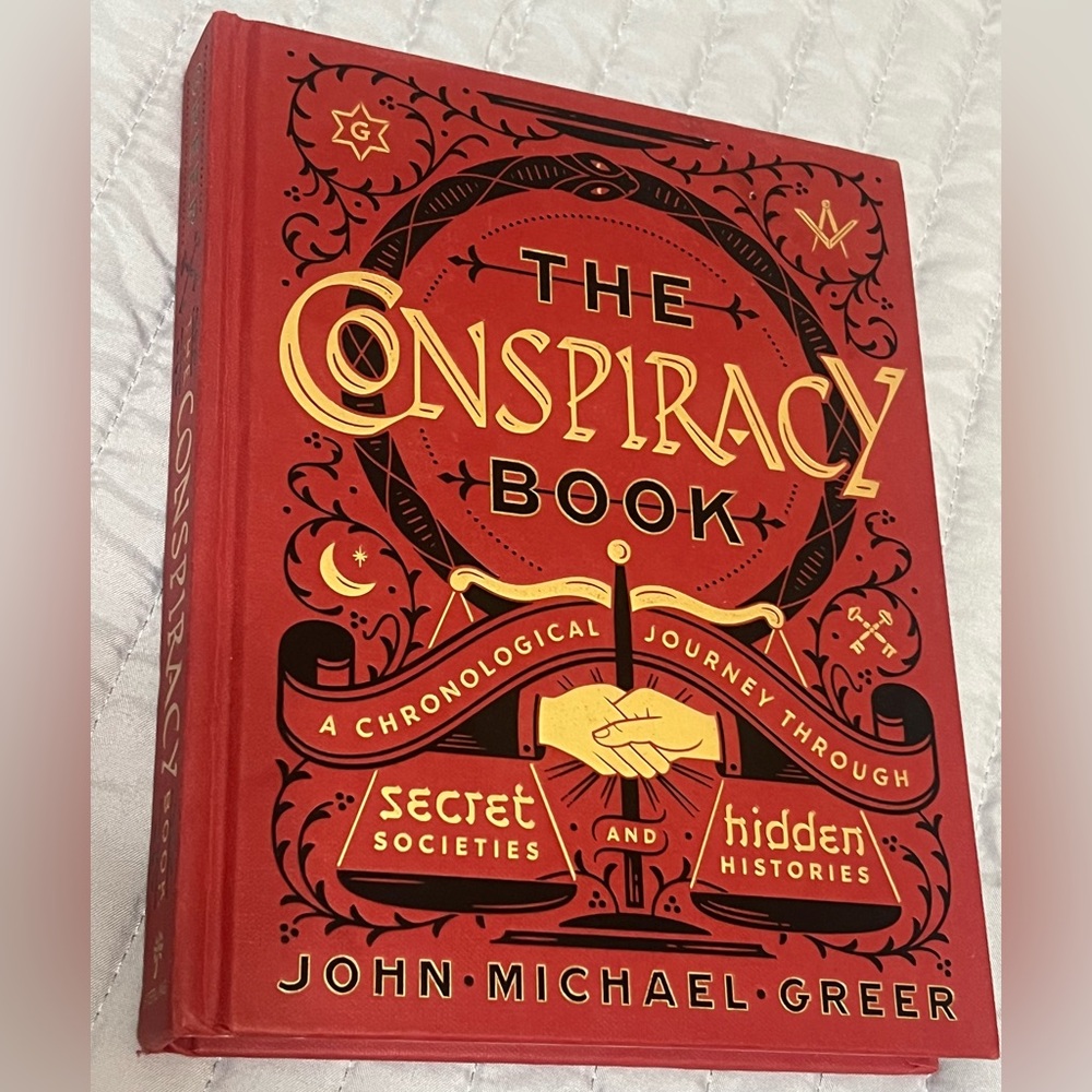 The Conspiracy Book by John Michael Greer - Red Hardcover